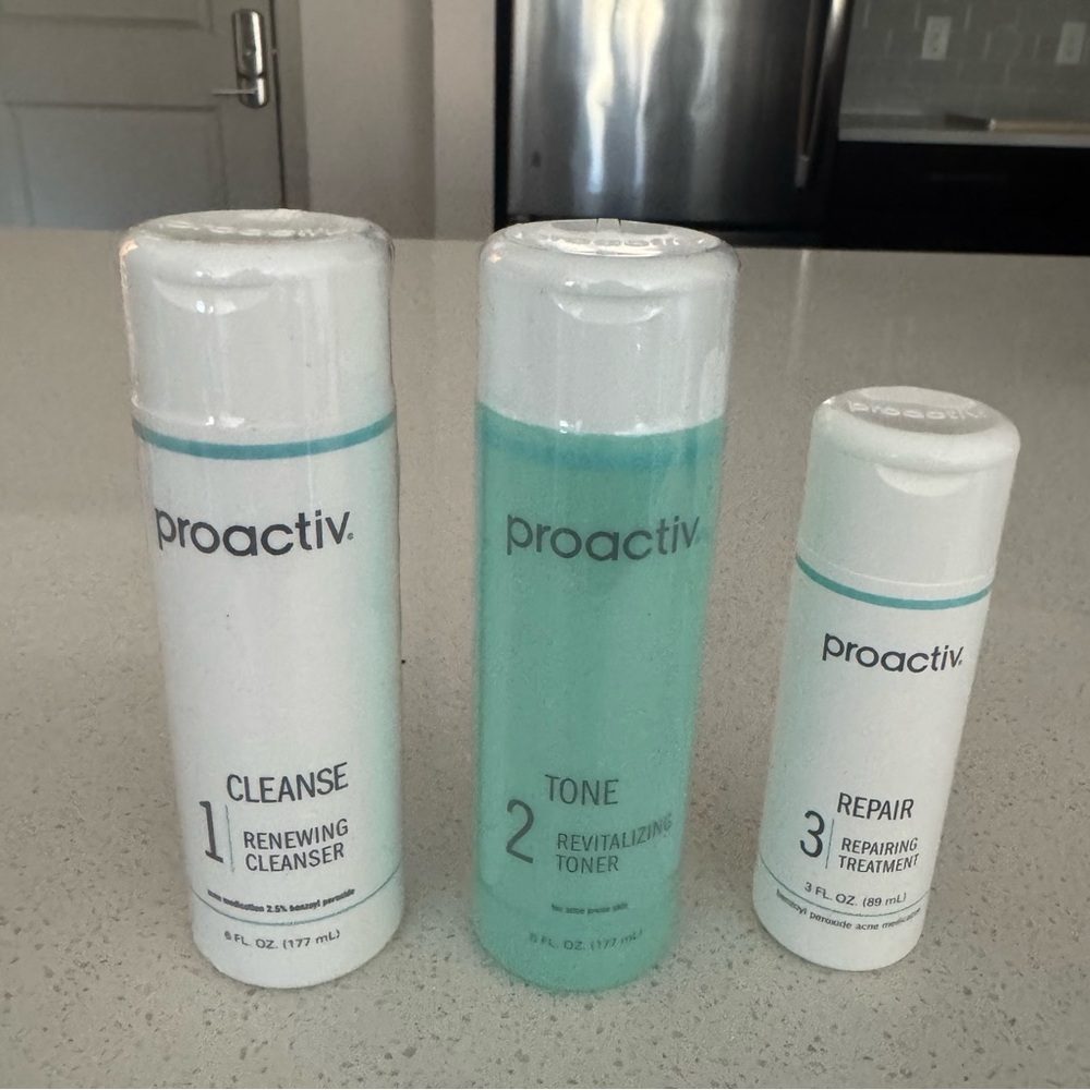 NWT Proactiv Skincare Set - Cleanser, Toner, and Treatment